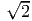 √--
 2
